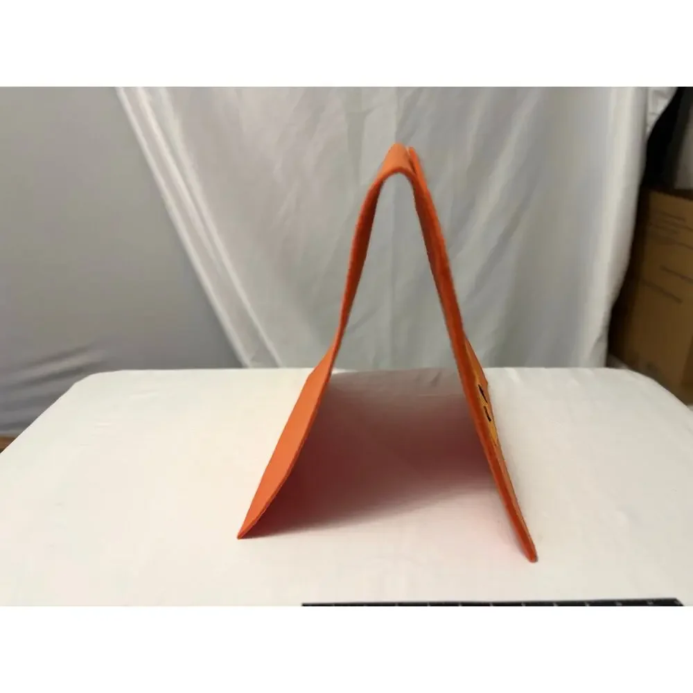 Orange Felt Triceratops Dinosaur Bedside Caddy Hanging Storage Organizer Pocket